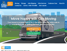 Tablet Screenshot of citymoving.com